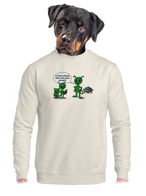 unisex mikina bez kapuce