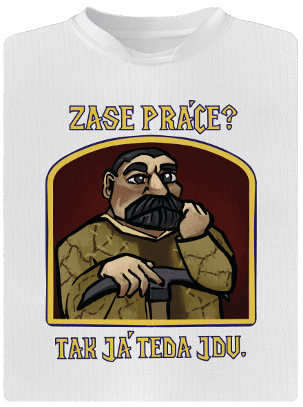 Zase práce? pánské sportovní tričko White