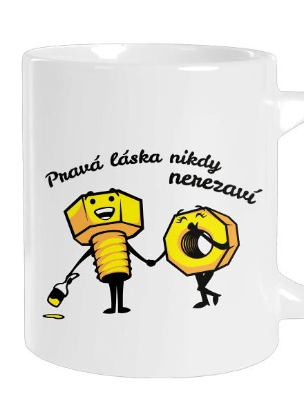 Pravá láska velký hrnek White