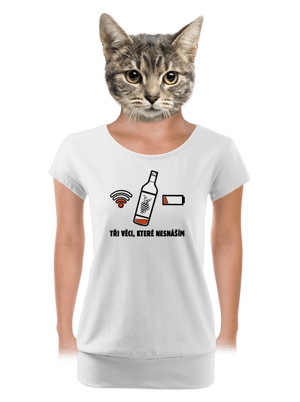 dámské tričko s lemem