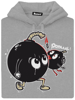 Bomby pánská mikina klokanka Light Melange