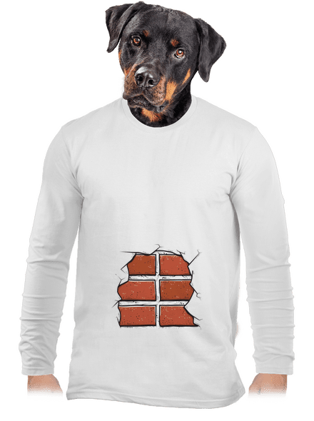 Cihličky pánské dlouhý rukáv White
