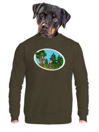 unisex mikina bez kapuce