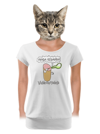 dámské tričko s lemem