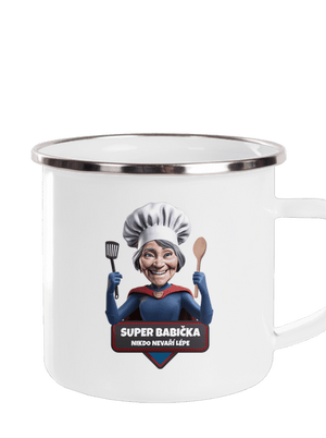 Super babička plecháček White