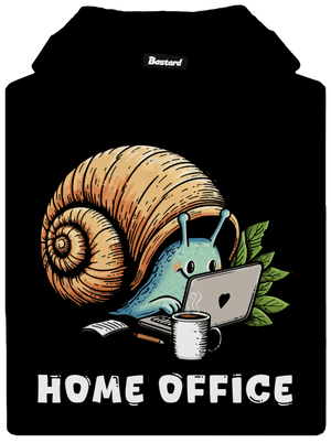 Šnekův home office pánská mikina klokanka Black