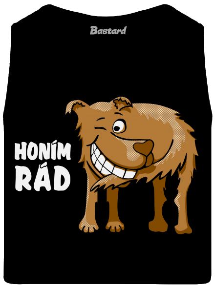 Honím rád pánské tílko Black