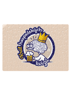 Král a královna kvízů puzzle White