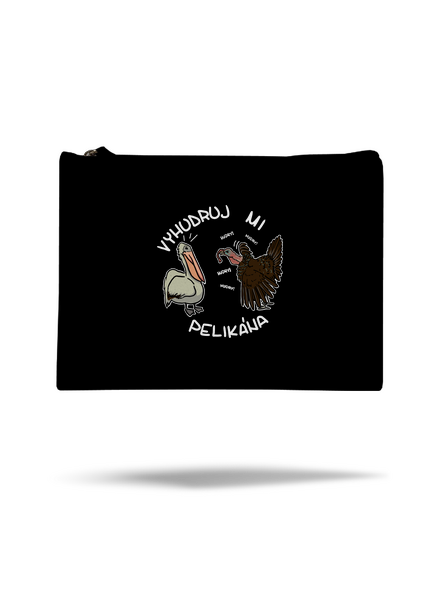 Vyhudruj mi pelikána taštička Black