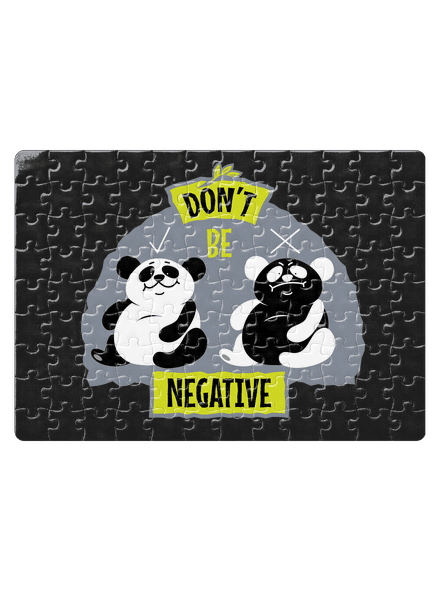 Don't be negative puzzle White