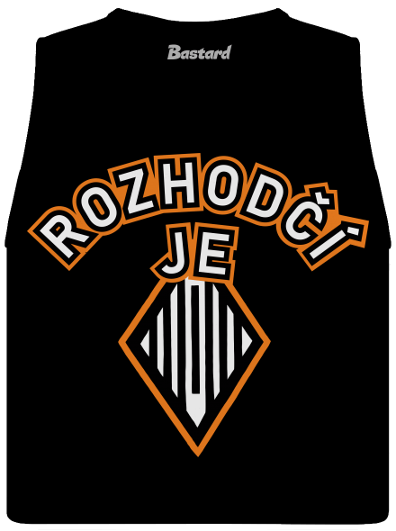 Rozhodčí dámské tílko volné Black