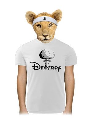 Destroy dětské sportovní tričko White