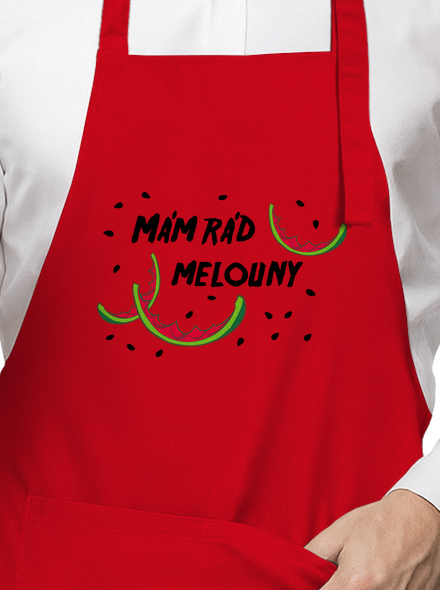 Melouny zástěra Red