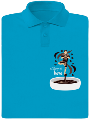 Káva provází pánská polokošile Blue Atol