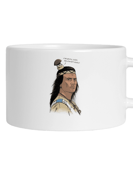 Vinnetou hrnek makronka White