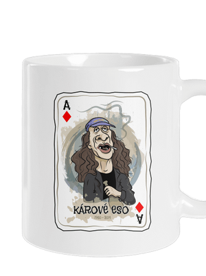 Kárové eso Jirky Káry klasický hrnek White