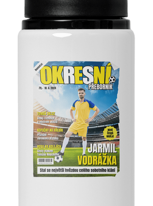 Fotbalová hvězda lahev na vodu White