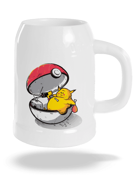 Konec pokémona půllitr White