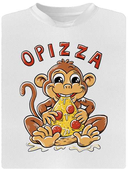 Opizza dětské sportovní tričko White