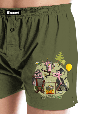 Pártyzáni pánské trenky Khaki