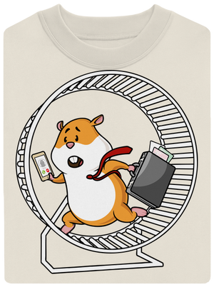 V jednom kole unisex mikina bez kapuce Off White