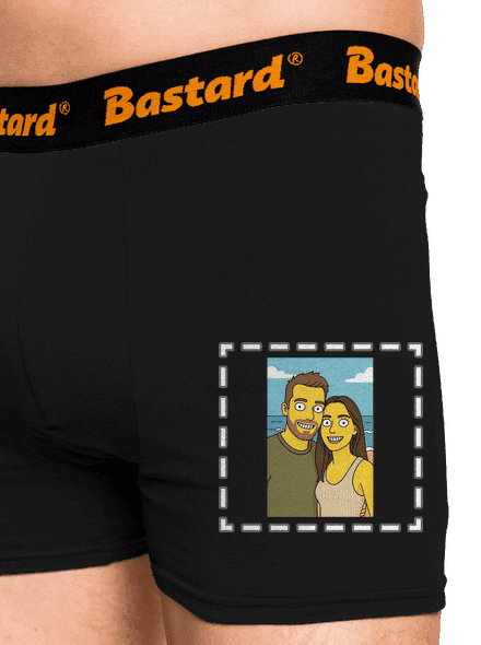 Simpsonovi z vlastní fotky boxerky Black