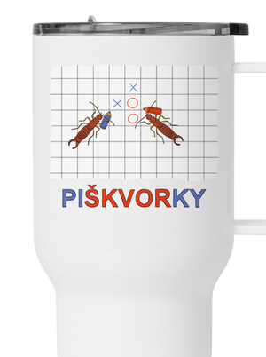 Škvoří piškvorky termohrnek White