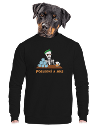 unisex mikina bez kapuce