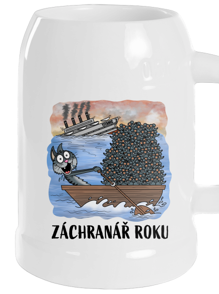Záchranář roku půllitr White