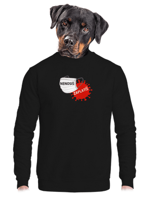 unisex mikina bez kapuce