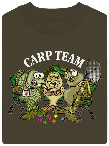 Carp Team unisex mikina bez kapuce Urban Khaki