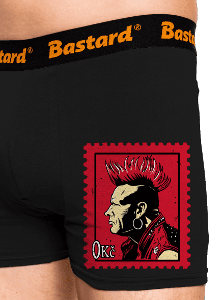 Známka punku boxerky Black