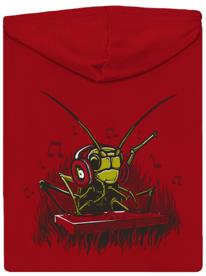 DJ cvrček pánská mikina na zip Red