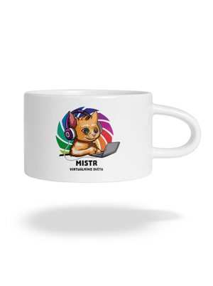 Mistr virtuálního světa hrnek makronka White