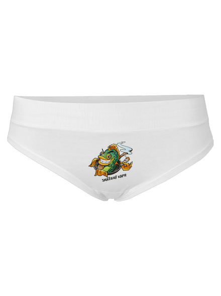 Smažený kapr dámské kalhotky White