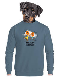 unisex mikina bez kapuce