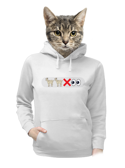 Emoji dámská mikina klokanka White