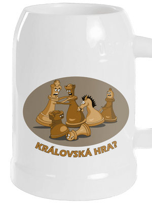 Královská hra půllitr White