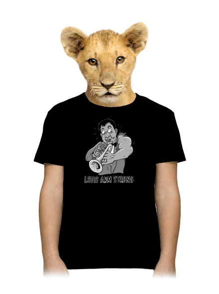 Louis Armstrong dětské tričko Black