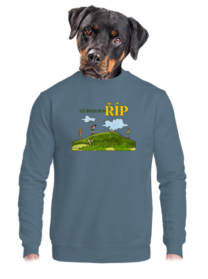 unisex mikina bez kapuce