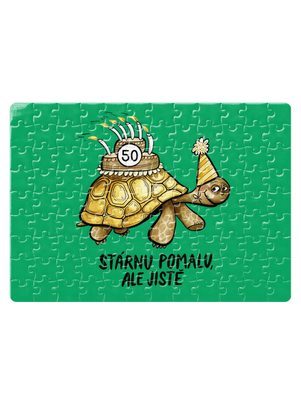 Stárnu pomalu puzzle White