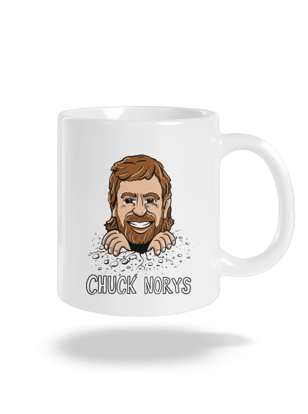 Chuck Norys klasický hrnek White