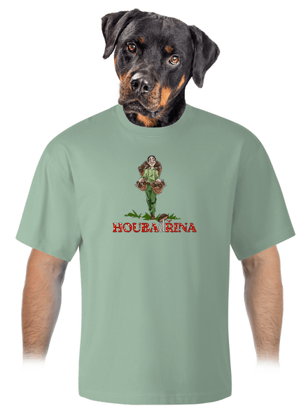 Houbadřina unisex tričko oversized Sage