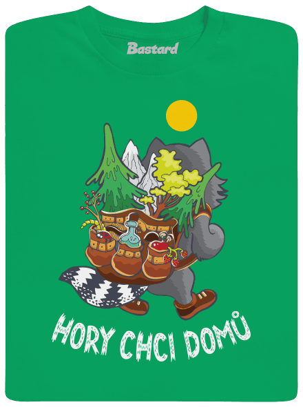 Hory chci domů pánské tričko Kelly Green