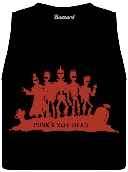 Punks Not Dead dámské tílko volné Black