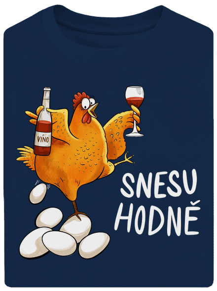 Snesu hodně unisex tričko oversized Midnight Blue