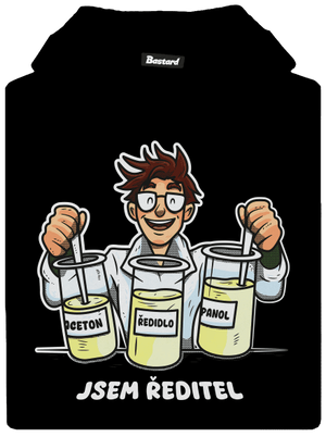 Jsem ředitel dětská mikina klokanka Black