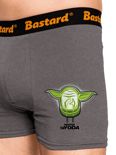 Mistr DiYoda boxerky Gray Melange