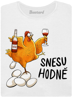 Snesu hodně dámské tričko s lemem White