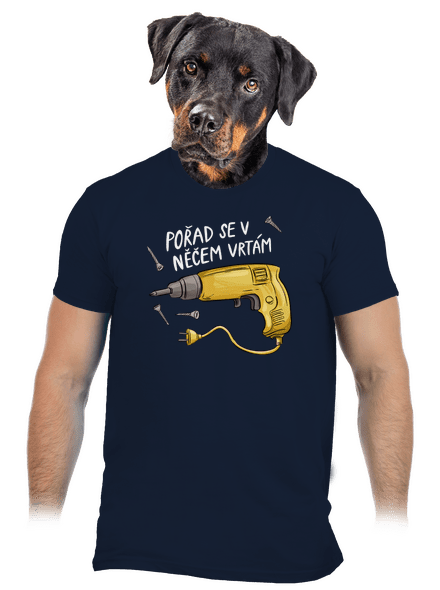 Vrtám pánské tričko Navy